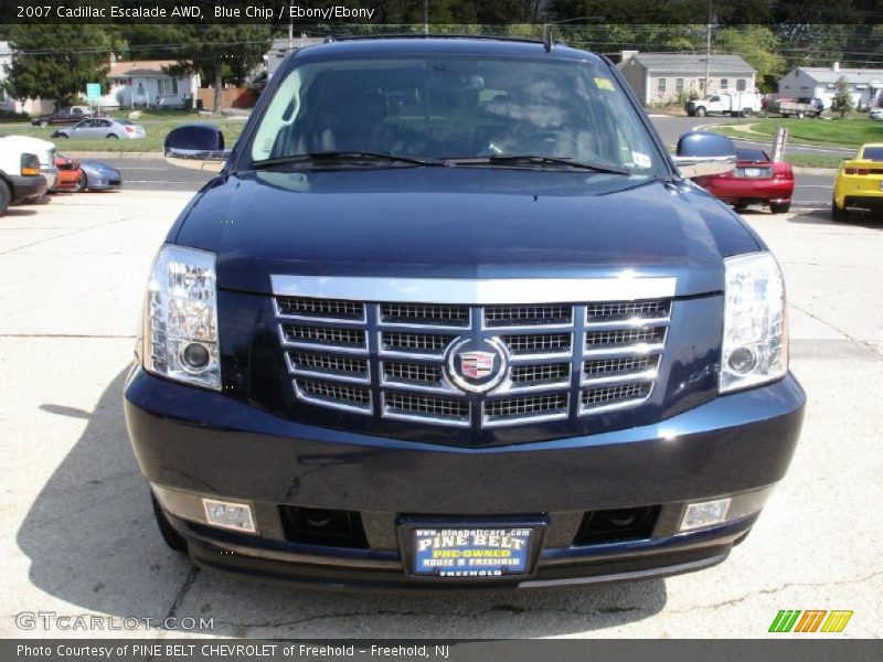 Blue Chip / Ebony/Ebony 2007 Cadillac Escalade AWD