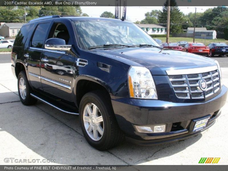 Blue Chip / Ebony/Ebony 2007 Cadillac Escalade AWD