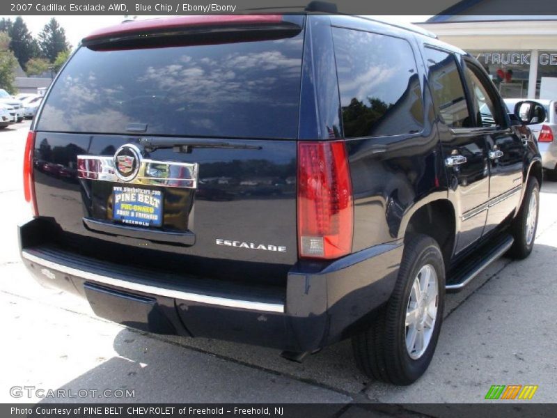 Blue Chip / Ebony/Ebony 2007 Cadillac Escalade AWD