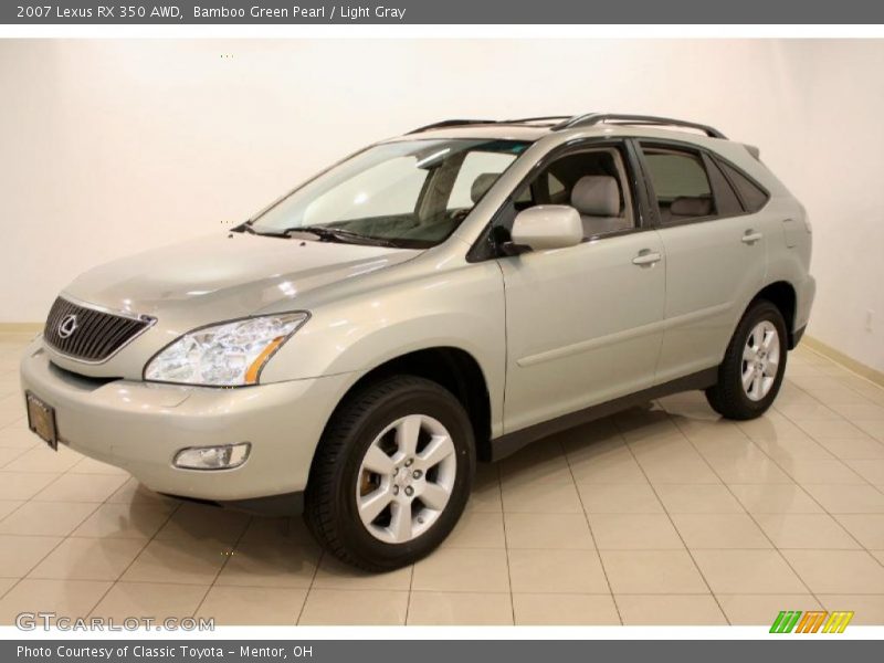 Bamboo Green Pearl / Light Gray 2007 Lexus RX 350 AWD
