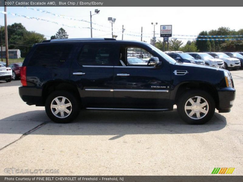 Blue Chip / Ebony/Ebony 2007 Cadillac Escalade AWD