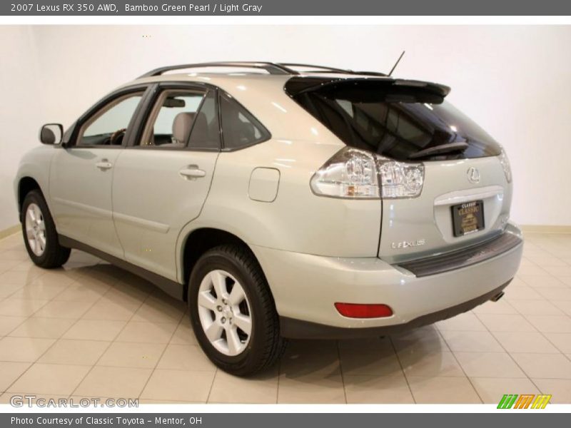 Bamboo Green Pearl / Light Gray 2007 Lexus RX 350 AWD