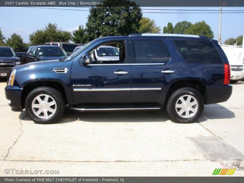 Blue Chip / Ebony/Ebony 2007 Cadillac Escalade AWD