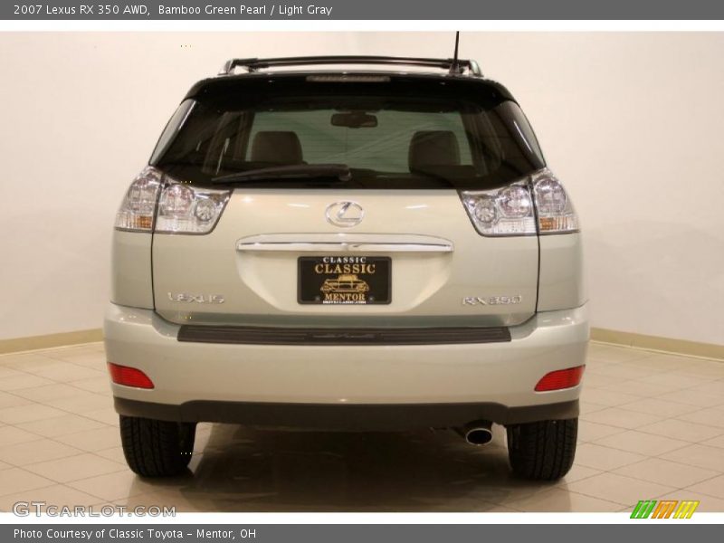 Bamboo Green Pearl / Light Gray 2007 Lexus RX 350 AWD