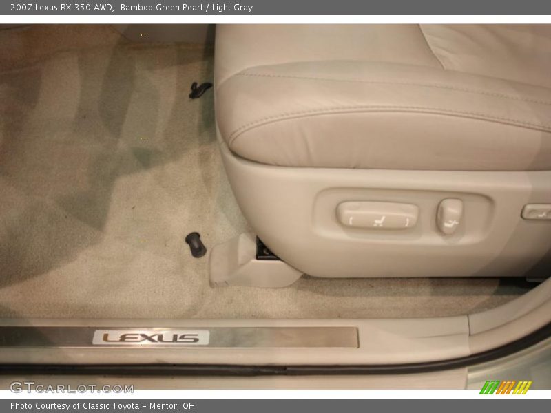 Bamboo Green Pearl / Light Gray 2007 Lexus RX 350 AWD