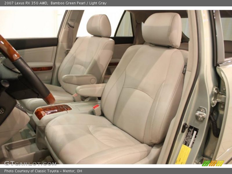 Bamboo Green Pearl / Light Gray 2007 Lexus RX 350 AWD