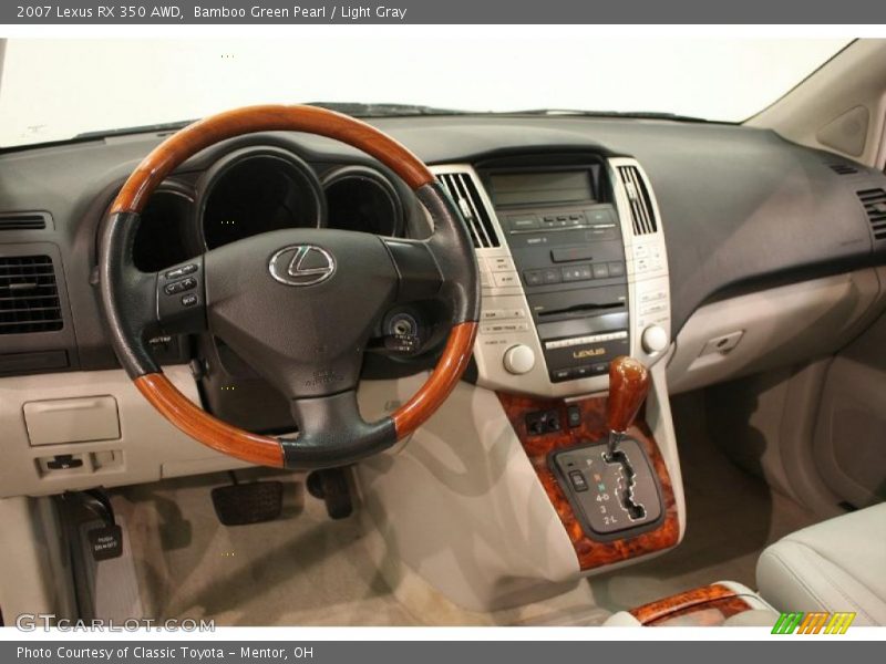 Bamboo Green Pearl / Light Gray 2007 Lexus RX 350 AWD