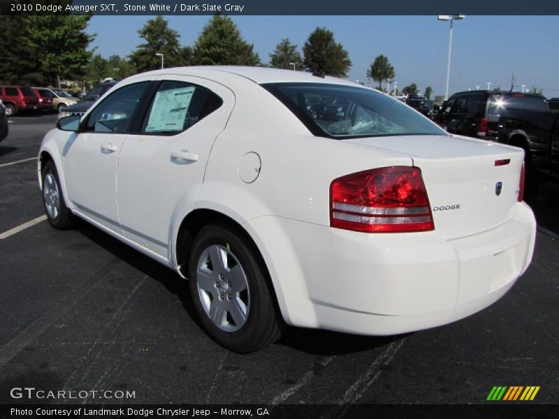 Stone White / Dark Slate Gray 2010 Dodge Avenger SXT