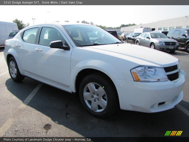 Stone White / Dark Slate Gray 2010 Dodge Avenger SXT