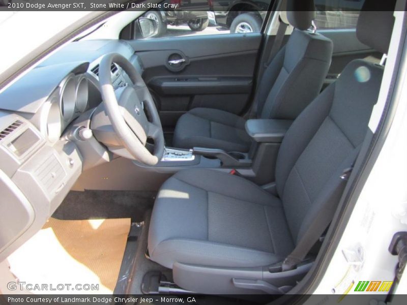 Stone White / Dark Slate Gray 2010 Dodge Avenger SXT