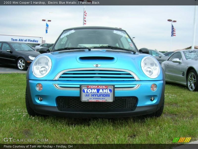 Electric Blue Metallic / Panther Black 2003 Mini Cooper S Hardtop