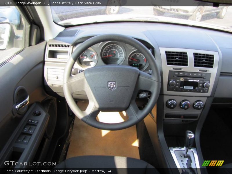 Stone White / Dark Slate Gray 2010 Dodge Avenger SXT