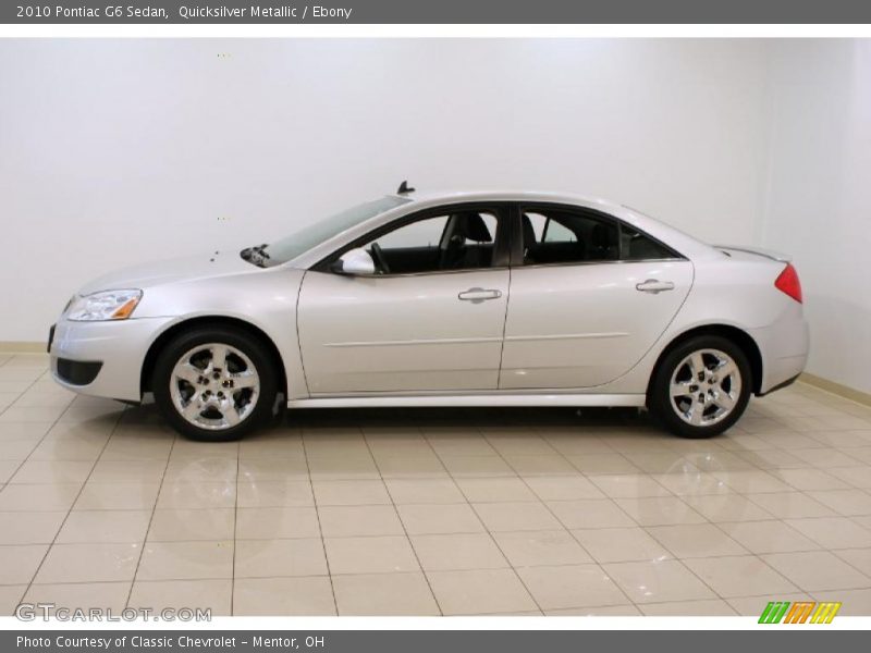 Quicksilver Metallic / Ebony 2010 Pontiac G6 Sedan