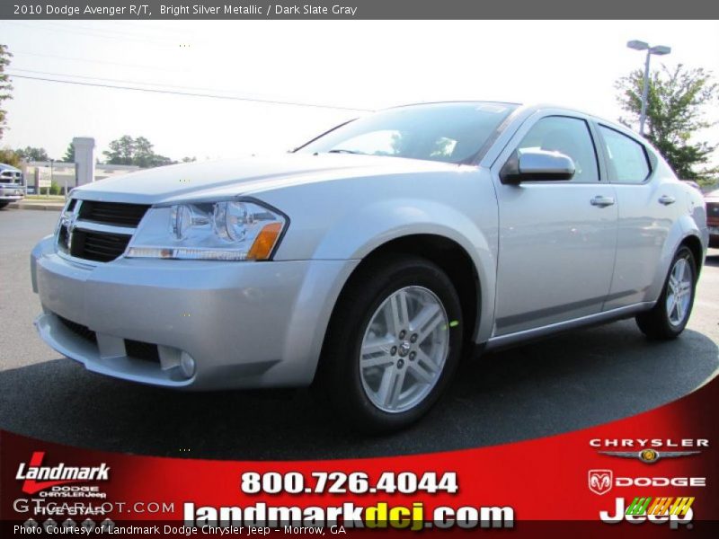 Bright Silver Metallic / Dark Slate Gray 2010 Dodge Avenger R/T