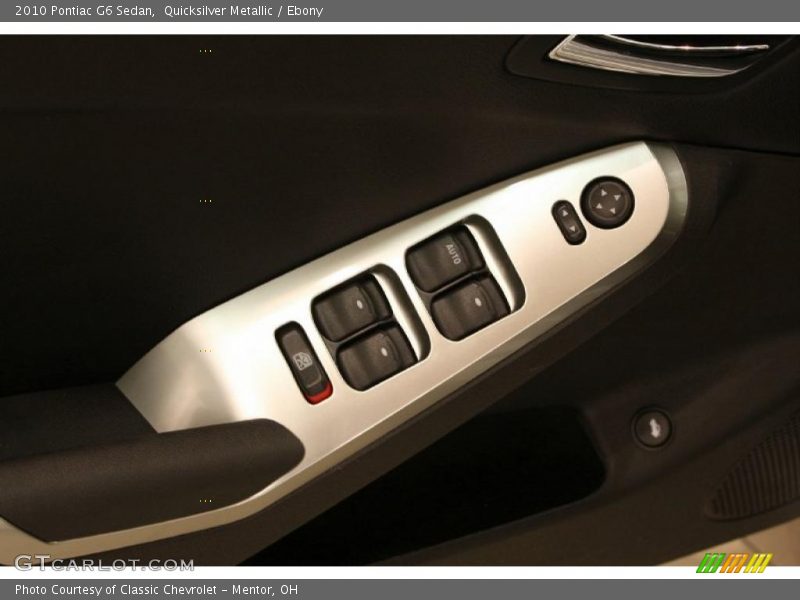 Quicksilver Metallic / Ebony 2010 Pontiac G6 Sedan