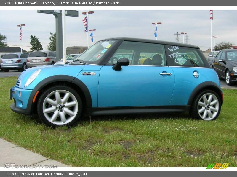 Electric Blue Metallic / Panther Black 2003 Mini Cooper S Hardtop