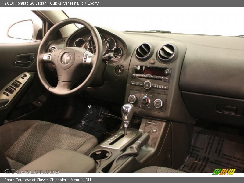 Quicksilver Metallic / Ebony 2010 Pontiac G6 Sedan