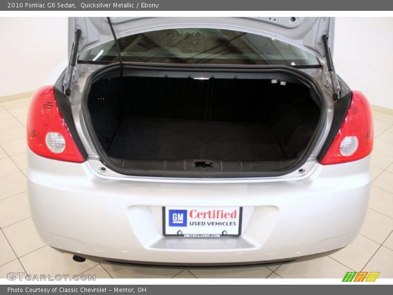 Quicksilver Metallic / Ebony 2010 Pontiac G6 Sedan