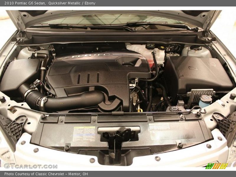Quicksilver Metallic / Ebony 2010 Pontiac G6 Sedan