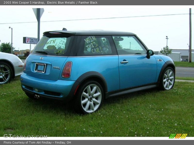 Electric Blue Metallic / Panther Black 2003 Mini Cooper S Hardtop