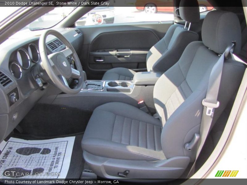 Stone White / Dark Slate Gray 2010 Dodge Challenger SE