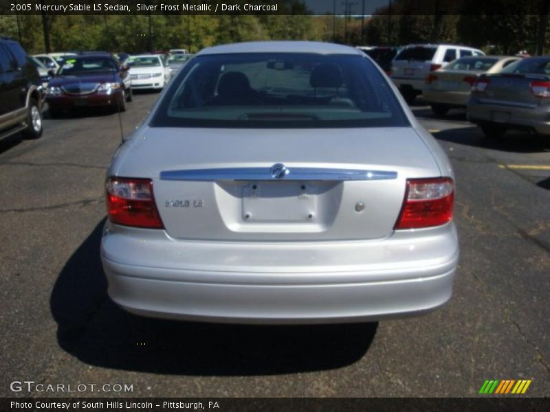 Silver Frost Metallic / Dark Charcoal 2005 Mercury Sable LS Sedan