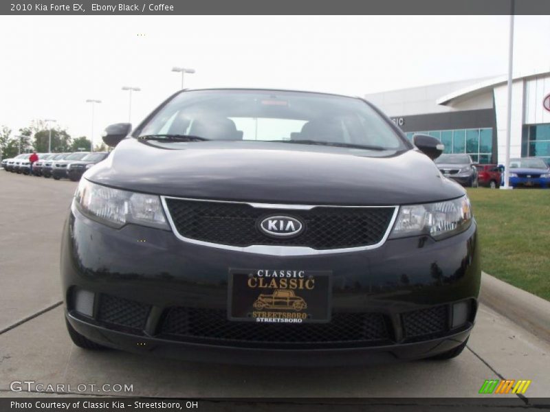 Ebony Black / Coffee 2010 Kia Forte EX