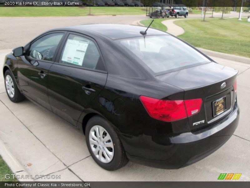 Ebony Black / Coffee 2010 Kia Forte EX