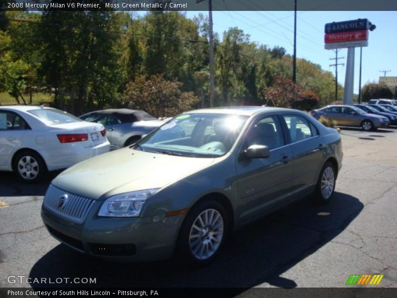 Moss Green Metallic / Camel 2008 Mercury Milan V6 Premier