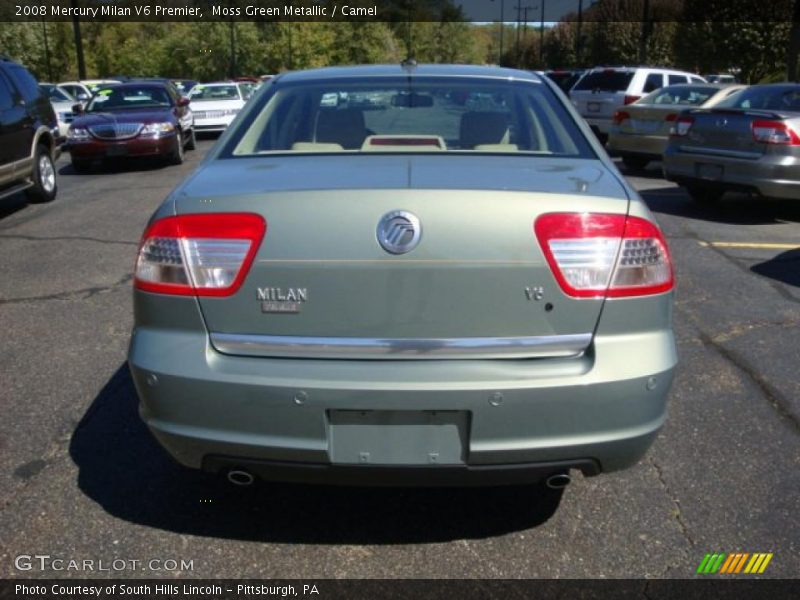 Moss Green Metallic / Camel 2008 Mercury Milan V6 Premier