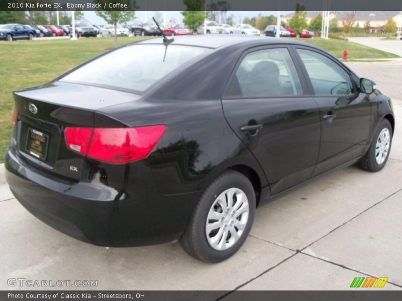 Ebony Black / Coffee 2010 Kia Forte EX