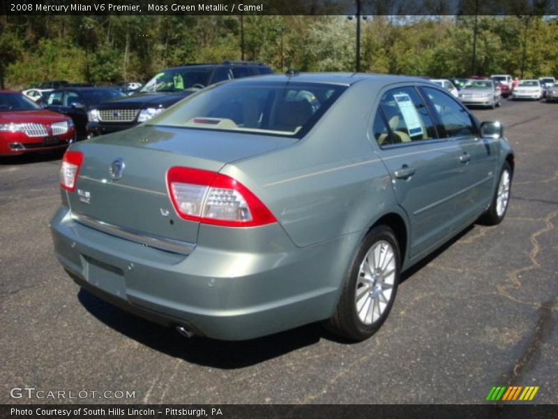 Moss Green Metallic / Camel 2008 Mercury Milan V6 Premier