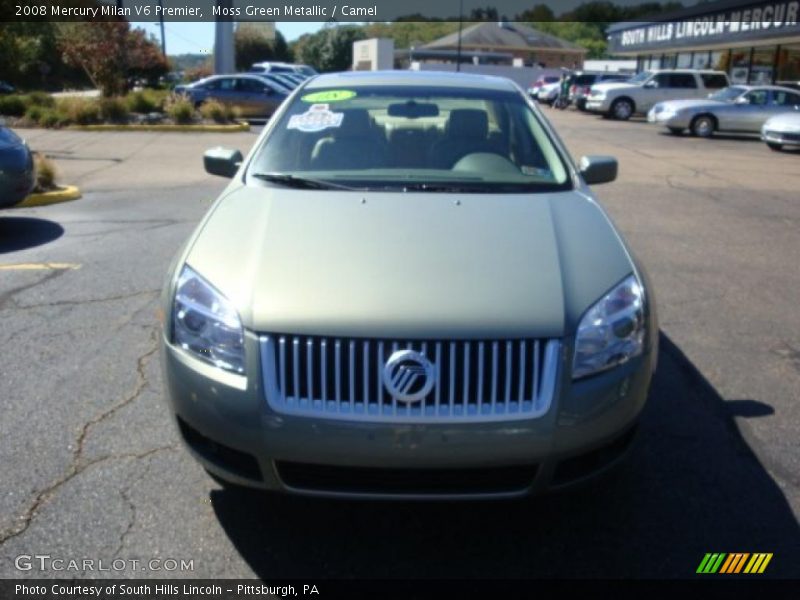 Moss Green Metallic / Camel 2008 Mercury Milan V6 Premier