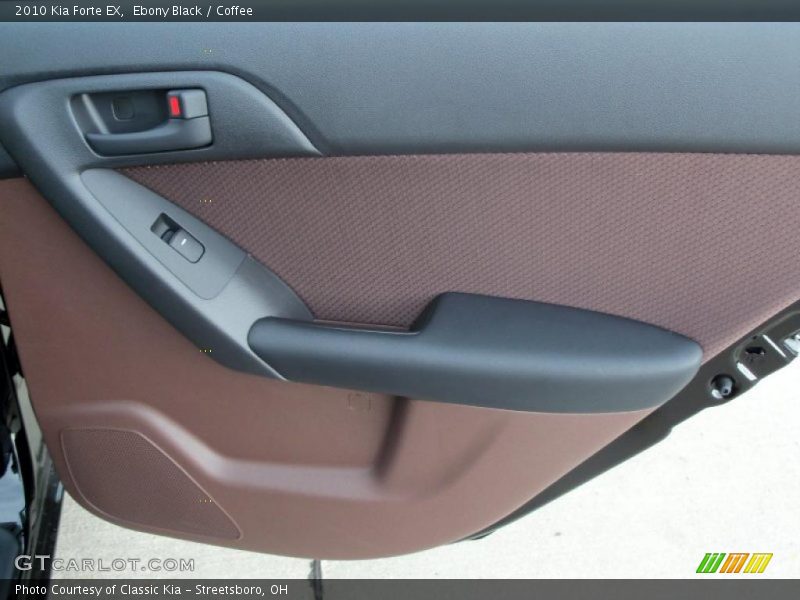 Ebony Black / Coffee 2010 Kia Forte EX