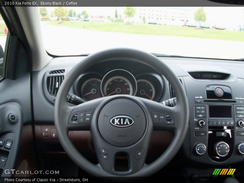 Ebony Black / Coffee 2010 Kia Forte EX
