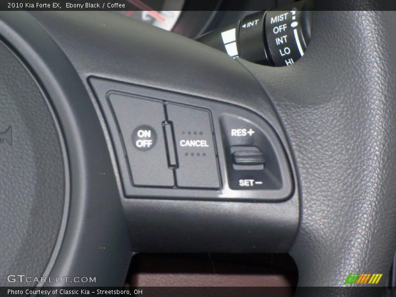 Ebony Black / Coffee 2010 Kia Forte EX
