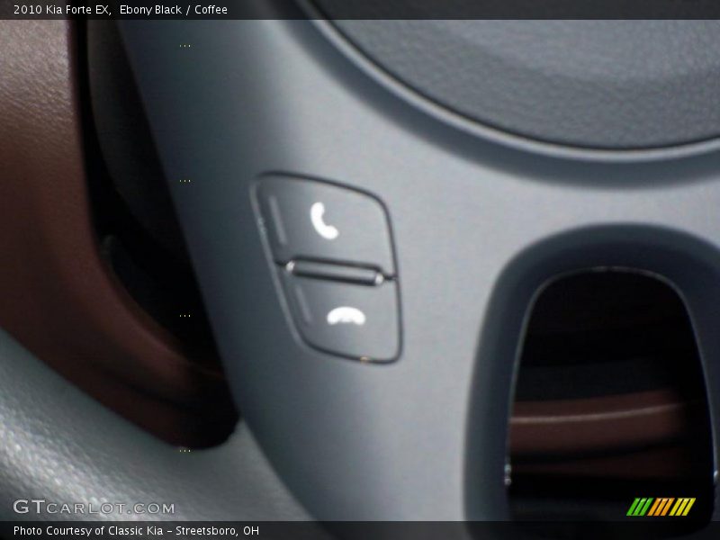 Ebony Black / Coffee 2010 Kia Forte EX