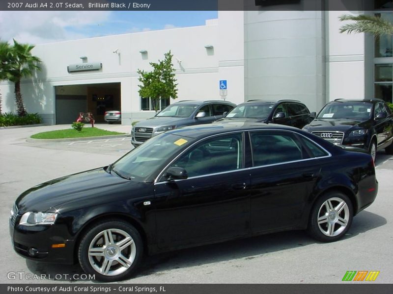 Brilliant Black / Ebony 2007 Audi A4 2.0T Sedan