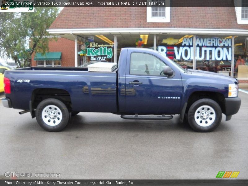 Imperial Blue Metallic / Dark Titanium 2009 Chevrolet Silverado 1500 Regular Cab 4x4