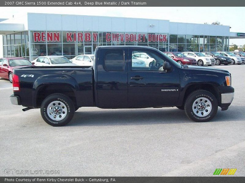 Deep Blue Metallic / Dark Titanium 2007 GMC Sierra 1500 Extended Cab 4x4
