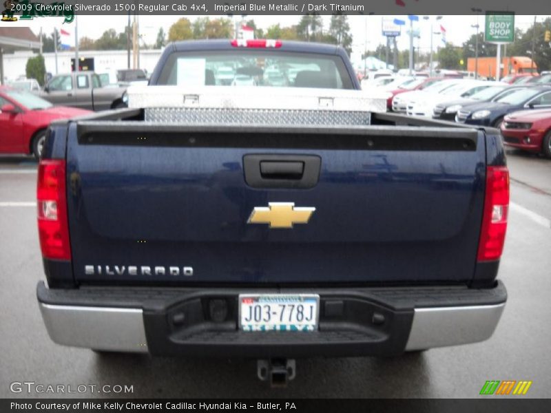 Imperial Blue Metallic / Dark Titanium 2009 Chevrolet Silverado 1500 Regular Cab 4x4