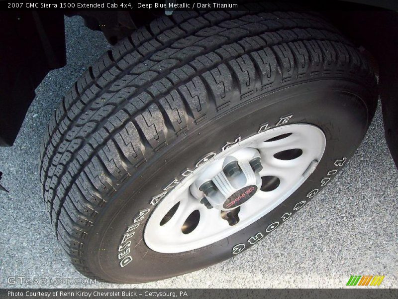 Deep Blue Metallic / Dark Titanium 2007 GMC Sierra 1500 Extended Cab 4x4
