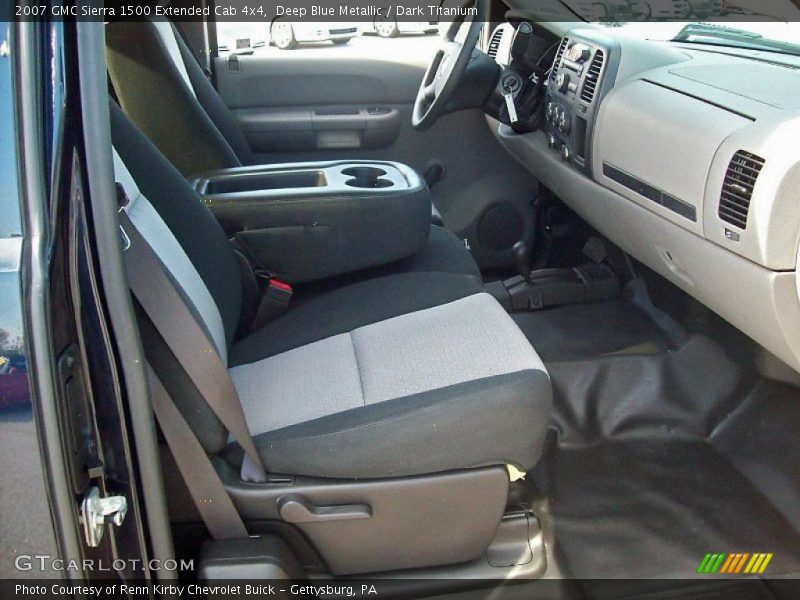 Deep Blue Metallic / Dark Titanium 2007 GMC Sierra 1500 Extended Cab 4x4