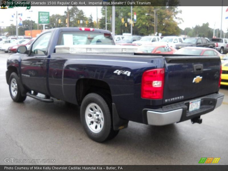 Imperial Blue Metallic / Dark Titanium 2009 Chevrolet Silverado 1500 Regular Cab 4x4
