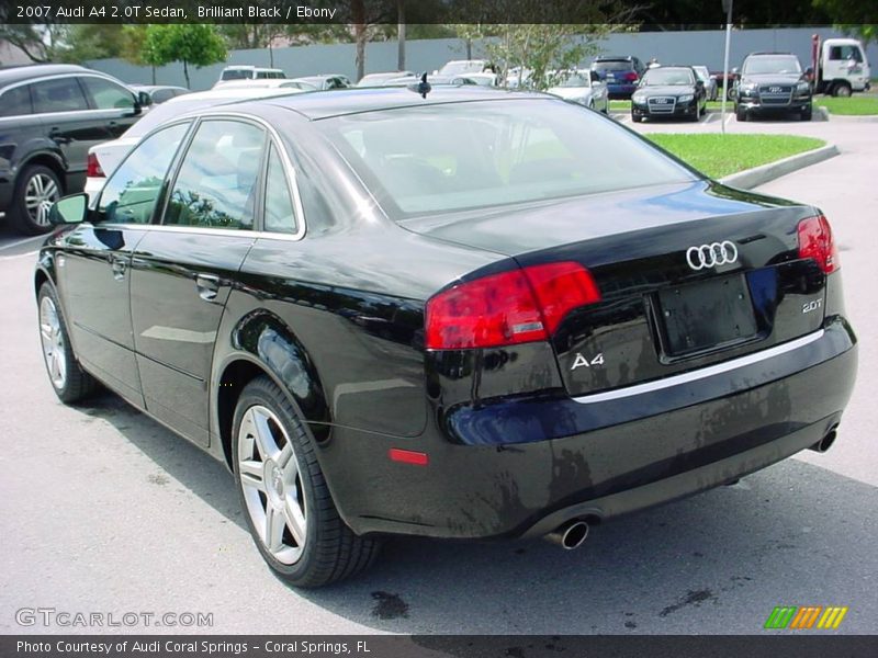 Brilliant Black / Ebony 2007 Audi A4 2.0T Sedan