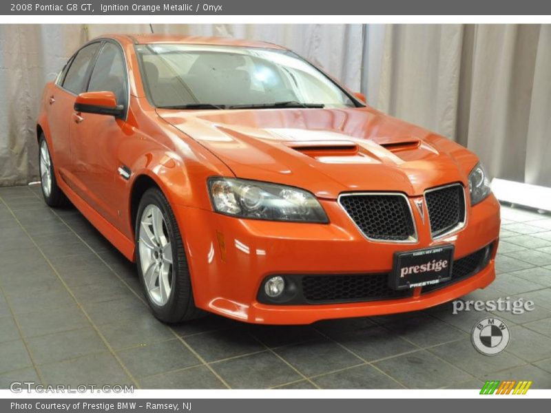 Ignition Orange Metallic / Onyx 2008 Pontiac G8 GT