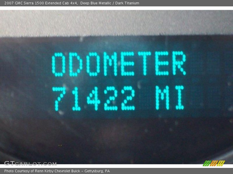 Deep Blue Metallic / Dark Titanium 2007 GMC Sierra 1500 Extended Cab 4x4