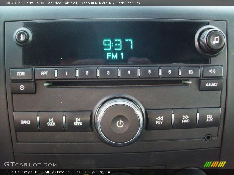 Deep Blue Metallic / Dark Titanium 2007 GMC Sierra 1500 Extended Cab 4x4