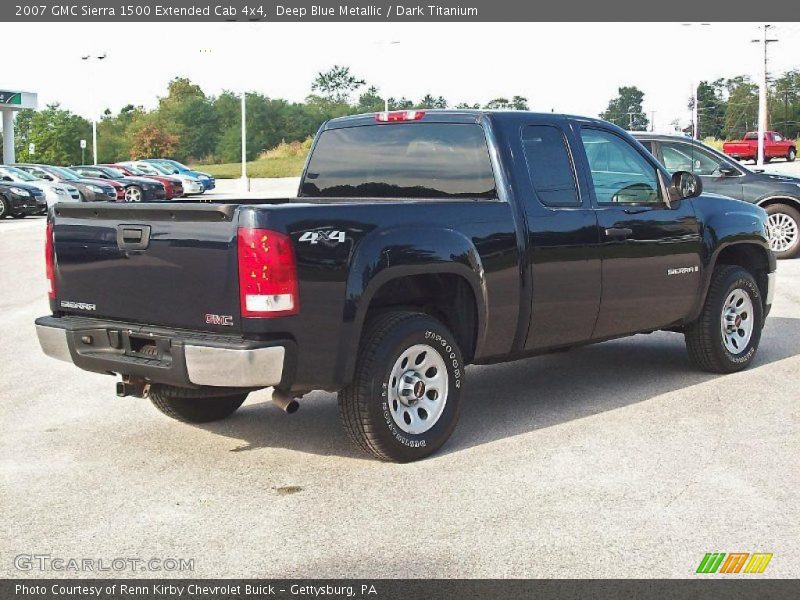 Deep Blue Metallic / Dark Titanium 2007 GMC Sierra 1500 Extended Cab 4x4