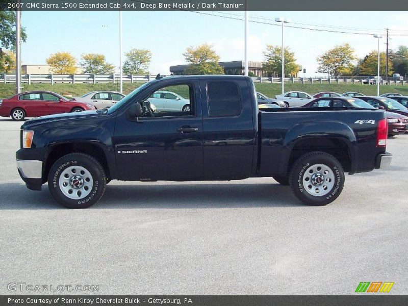 Deep Blue Metallic / Dark Titanium 2007 GMC Sierra 1500 Extended Cab 4x4